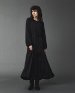 Therese jacquard dress, black