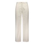 Cotton trousers wide, white